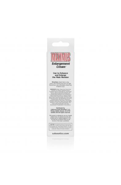 Maximus Enlargement Cream - Packaged