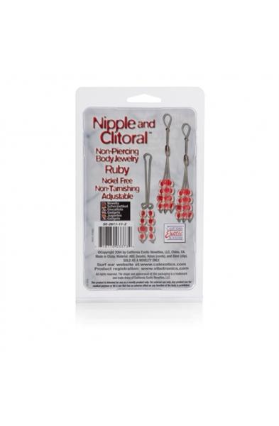 Nipple and Clitorial Body Jewelry - Ruby