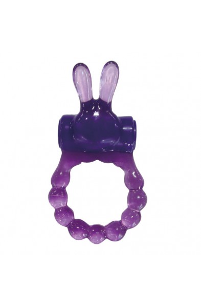 Vibrating Bunny Ring - Purple