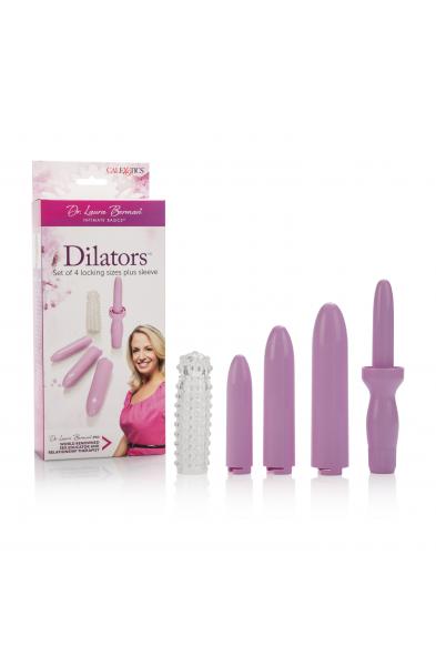 Dr. Laura Bernam Dilators - Set of 4 Locking Sizes Plus Sleeve - Purple