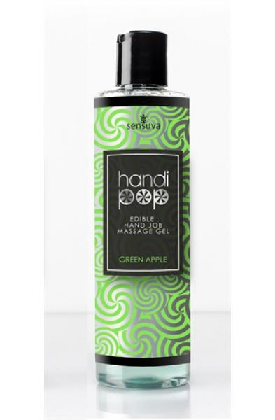 Handi Pop Handjob Massage Gel - Green Apple - 4.2 Oz.