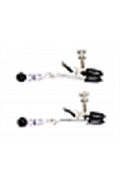 Beaded Clamps - Adjustable Broad Tip - Purple