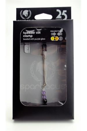 Adjustable Clit Clamp With Purple Beads