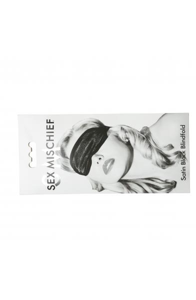 Sex and Mischief Satin Blindfold - Black