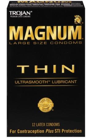 Trojan Magnum Thin - 12 Pack