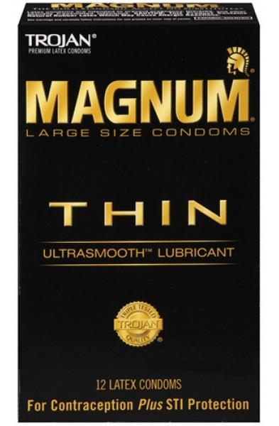 Trojan Magnum Thin - 12 Pack