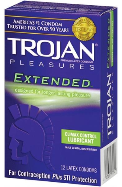 Trojan Pleasures Extended Pleasure - 12 Pack