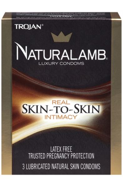 Trojan Naturalamb Luxury Condoms - 3 Pack