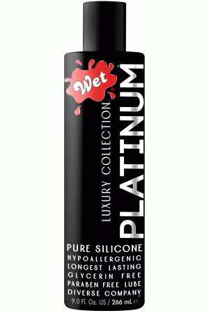 Wet Platinum Luxury Silicone Lubricant - 9 Fl. Oz.