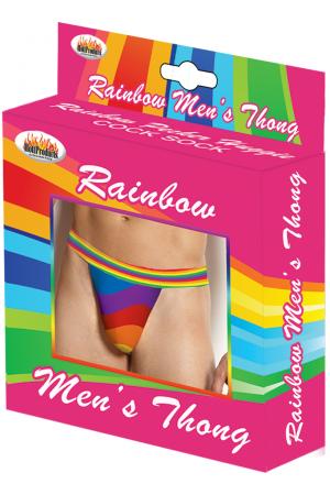 Rainbow Mens Thong