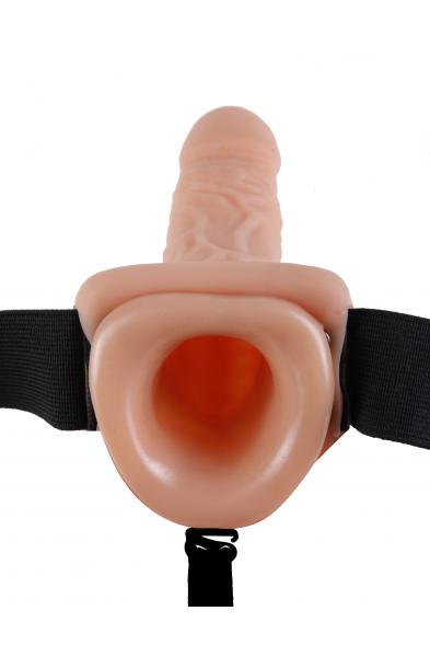 Fetish Fantasy Series 11-Inch Vibrating  Hollow Strap-on - Flesh