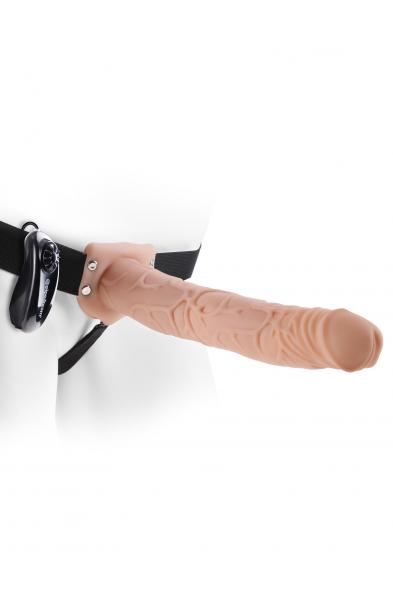 Fetish Fantasy Series 11-Inch Vibrating  Hollow Strap-on - Flesh