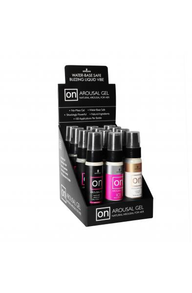 On Arousal Gels - 12 Piece Display With Tester