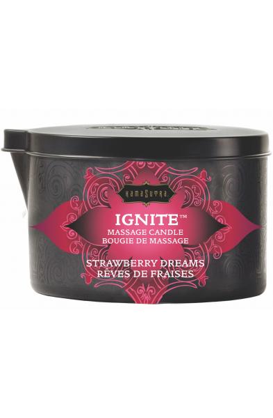 Ignite Strawberry Dreams Massage Candle - 6 Oz.