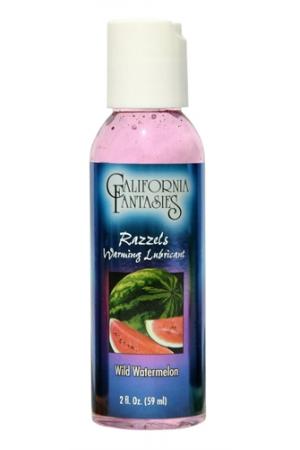 Razzels Warming Lubricant - Wild Watermelon - 2 Oz. Bottle