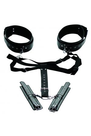 Acquire Easy Access Thigh Harness With Wrist Cuffs