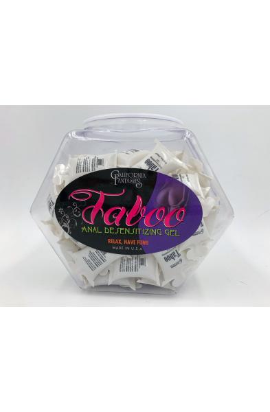 Taboo - Anal Desensitizing Gel - 72 Piece Fishbowl - 10 ml Pillows