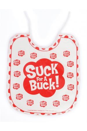 Suck for a Buck Bib