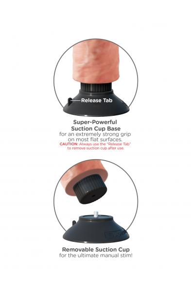King Cock 9-Inch Vibrating Cock With Balls - Flesh