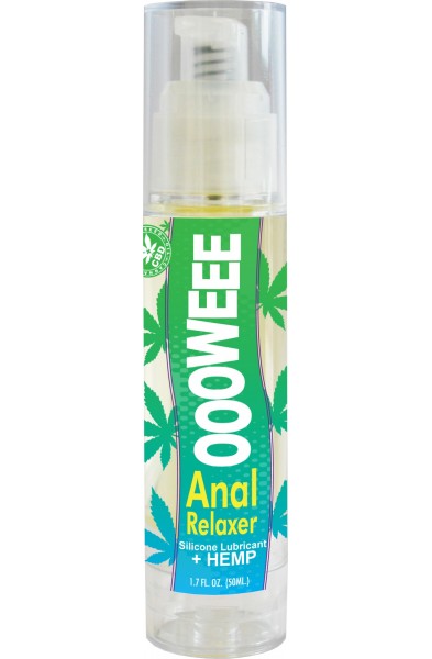 Oooweee Anal Relaxer Silicone Lubricant Plus Hemp - 1.7 Fl. Oz. / 50 ml