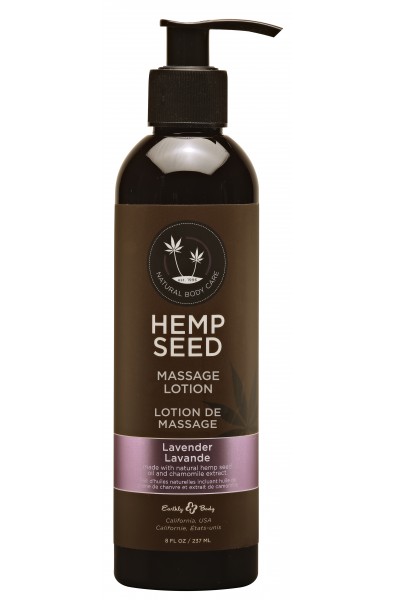 Hemp Seed Massage Lotion - Lavender - 8 Fl. Oz. / 237ml