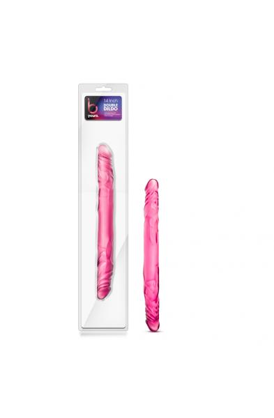 B Yours 14 Inch Double Dildo - Pink