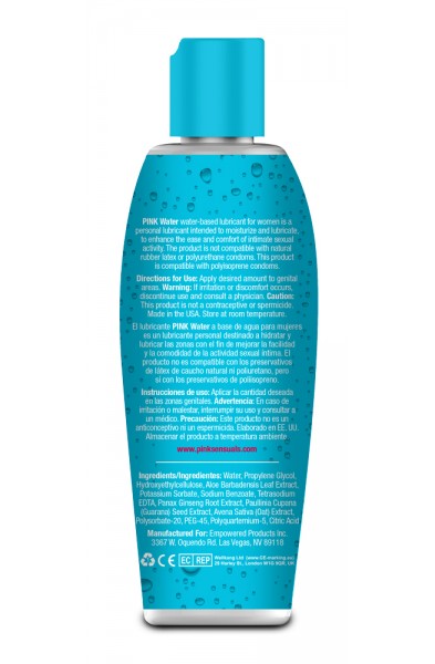 Pink Water Based Lubricant for Women - 4.7 Oz.  / 140 ml