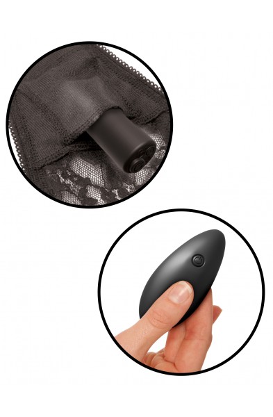 Fetish Fantasy Series Date Night Remote Control  Panties - Black