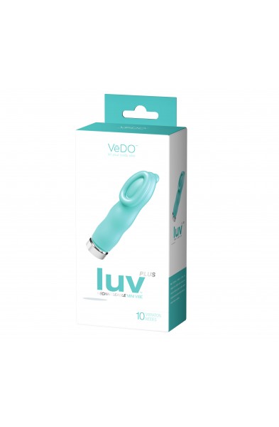 Luv Plus Rechargeable Mini Vibe - Tease Me Turquoise