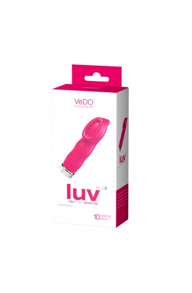 Luv Plus Rechargeable Mini Vibe - Hot in Bed Pink