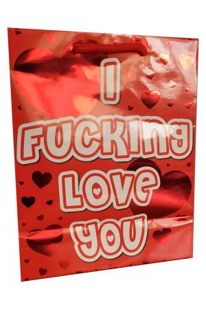 I Fucking Love You - Red Foil Gift Bag