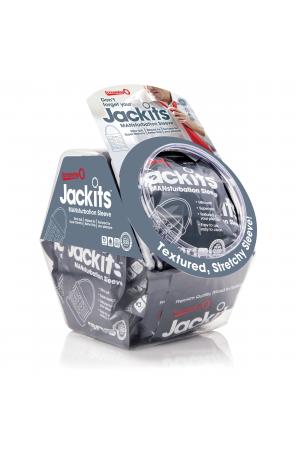 Jackits Mansturbation Sleeve - 24 Count Candy  Bowl - Clear