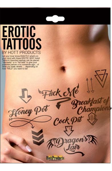 Erotic Tattoo's - Assorted Pack