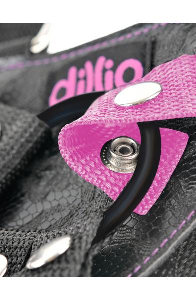 Dillio Pink - 7 Inch Strap-on Suspender Harness  Set
