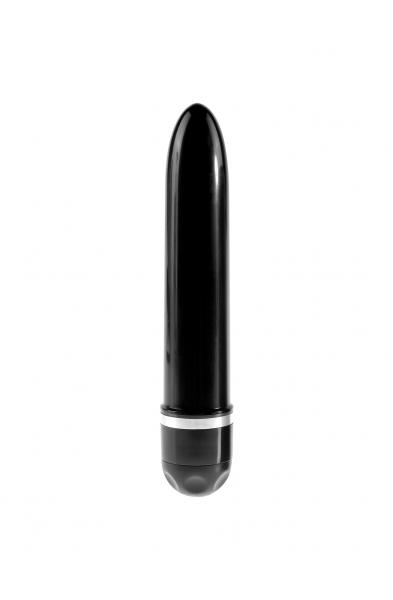 King Cock 7 Inch Vibrating Stiffy - Brown