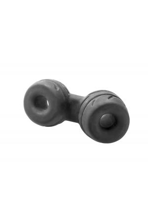 Silaskin Cock & Ball Ring and Stretcher - Black