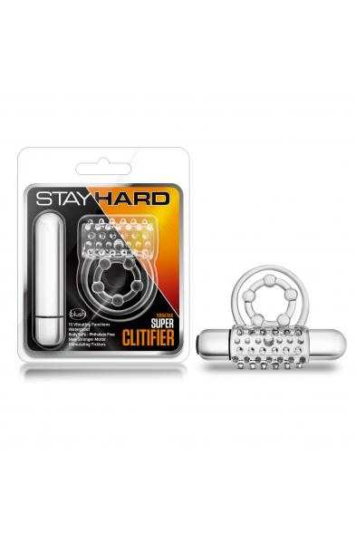 Stay Hard - Vibrating Super Clitifier - Clear