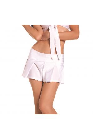 White Pleated School Girl Skirt - Medium/ Large