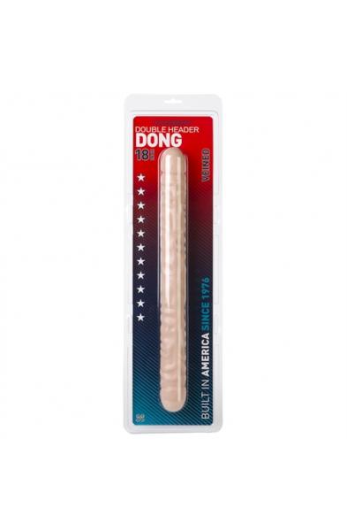 Double Header 18 Inches Veined - White