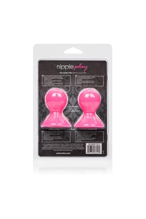 Nipple Play Silicone Pro Nipple Suckers - Pink