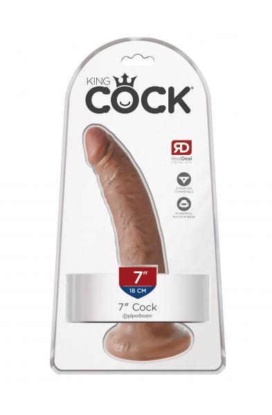 King Cock  7 Inch Cock - Tan