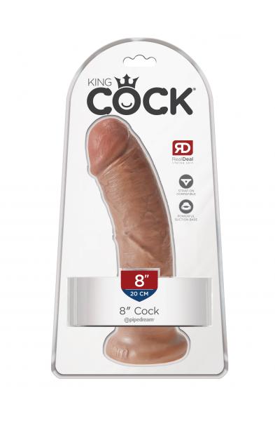 King Cock  8 Inch Cock - Tan