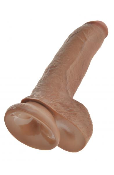 King Cock  9 Inch Cock With Balls - Tan