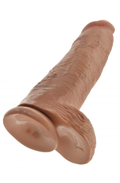 King Cock  12 Inch Cock With Balls - Tan