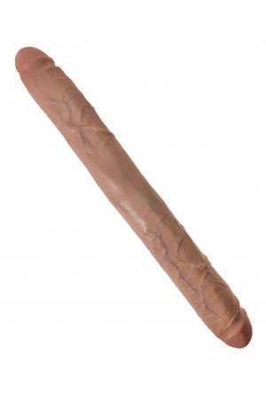 King Cock  16 Inch Thick Double Dildo - Tan