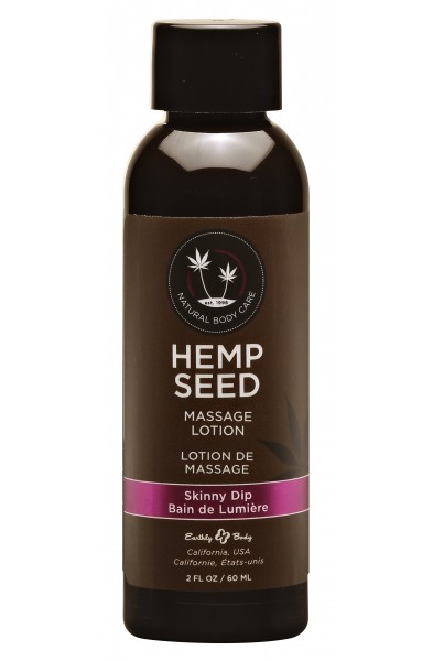 Hemp Seed Massage Lotion - Skinny Dip - 2 Fl. Oz.  / 60 ml