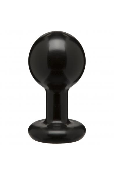 Round Butt Plug - Medium - Black