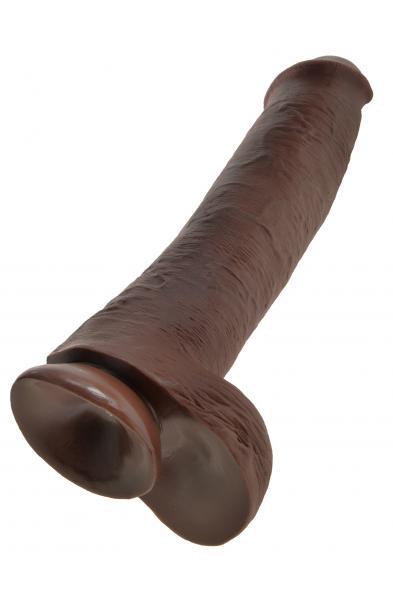King Cock 15" Cock Wtih Balls - Brown