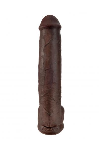 King Cock 15" Cock Wtih Balls - Brown