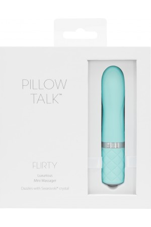 Pillow Talk Flirty Vibe  With Swarovski Crystal - Teal